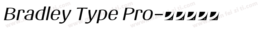 Bradley Type Pro字体转换